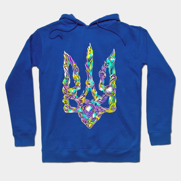 Ukrainian symbol trident Hoodie by Gogodzy